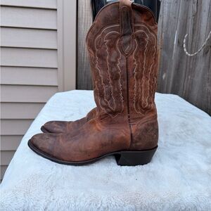 J.B. Dillon Brown Cowboy Boots Size 12 D